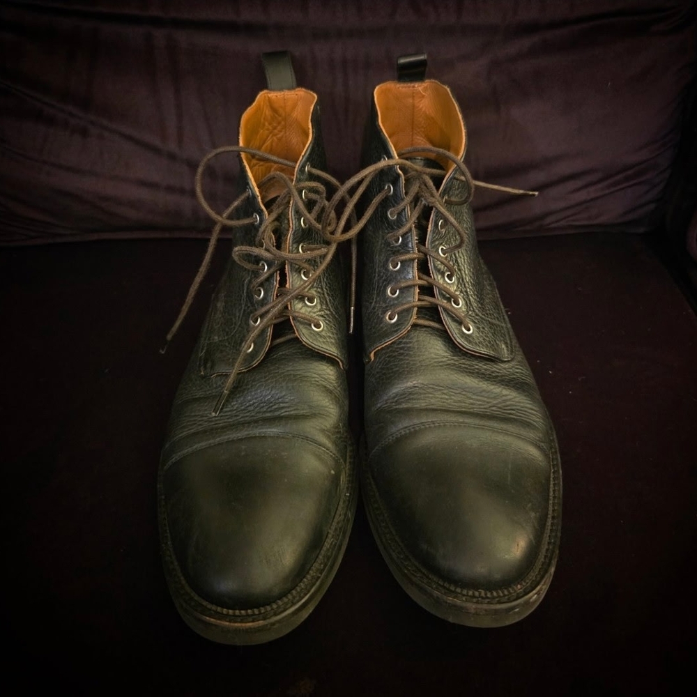 Men's TAFT Black Leather Rome Boots